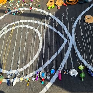 Jewelry, Essential oils,Pendulums, blue full moon water, runes, sage, Palo santo